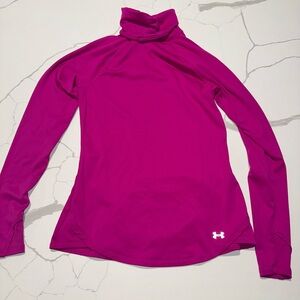 Under Armour Women Cold Gear Turtleneck Fuschia M